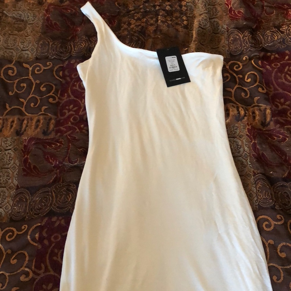 White, form fitting mini dress